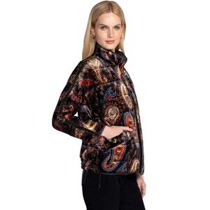 NWT Johnny Was Dolman Quilted Jacket Sezanz, Size Small Msrp $480